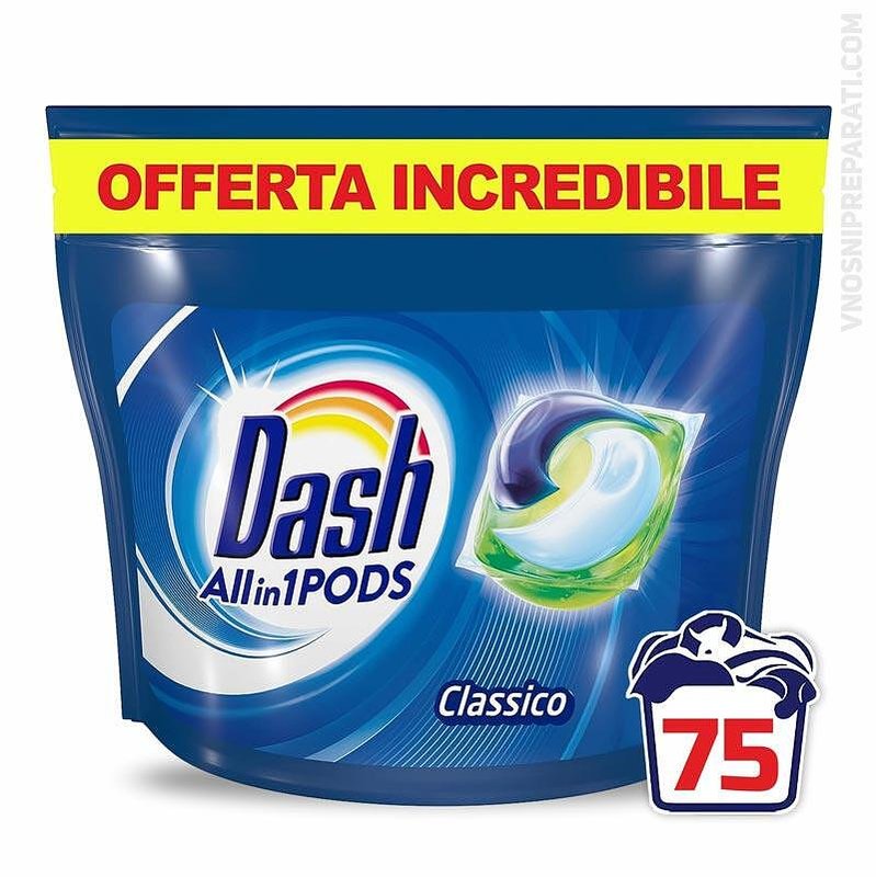 DASH PODS Classico капсули за пране 75 бр
