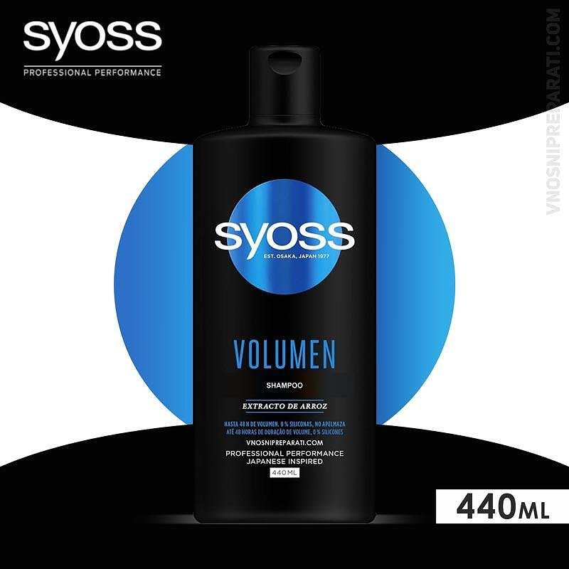 SYOSS Volume шампоан за изтощена коса 440 мл