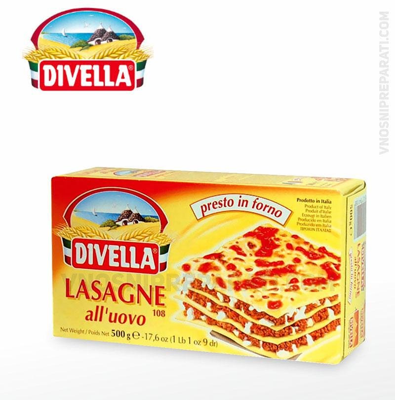 Divell Lasagne all Uovo номер 108 кори за лазаня 500 гр